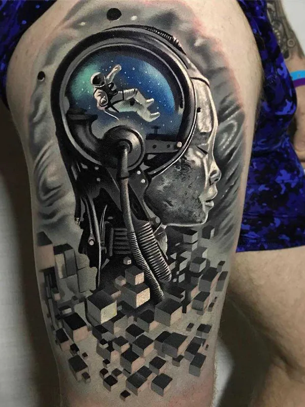 Portrait tattoo by Jacob Sheffield