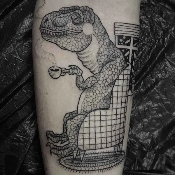 Дотворк tattoo by Susanne Suflanda Konig in Hamburg