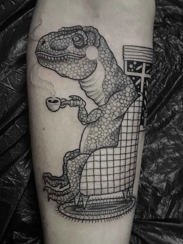 black blackwork татуировка на forearm #19538 | Тату мастер Susanne Suflanda Konig