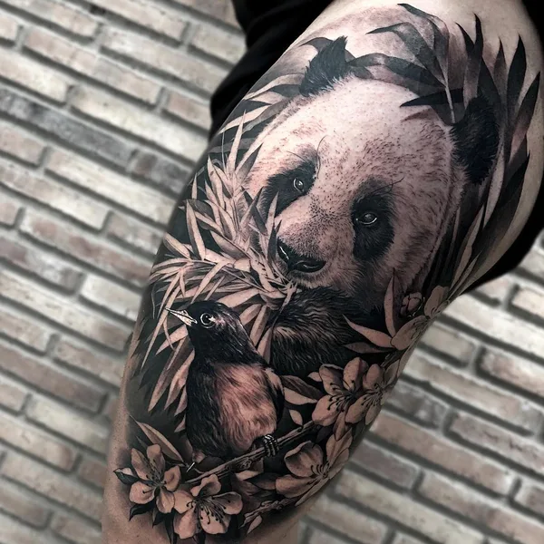 Portrait tattoo by Matias Noble in Valencia