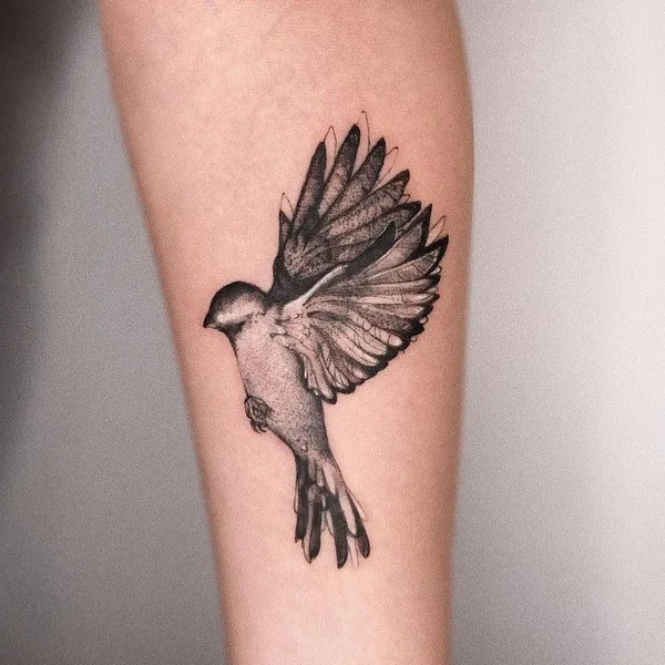 Botanical tattoo by Darina Bondarenko in Воронеж