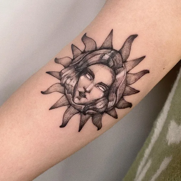 Botanical tattoo by Darina Bondarenko in Воронеж