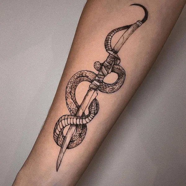 Botanical tattoo by Darina Bondarenko in Воронеж