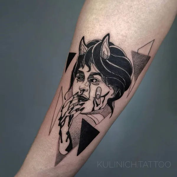 Graphic tattoo by Кулинич Тату  in Воронеж