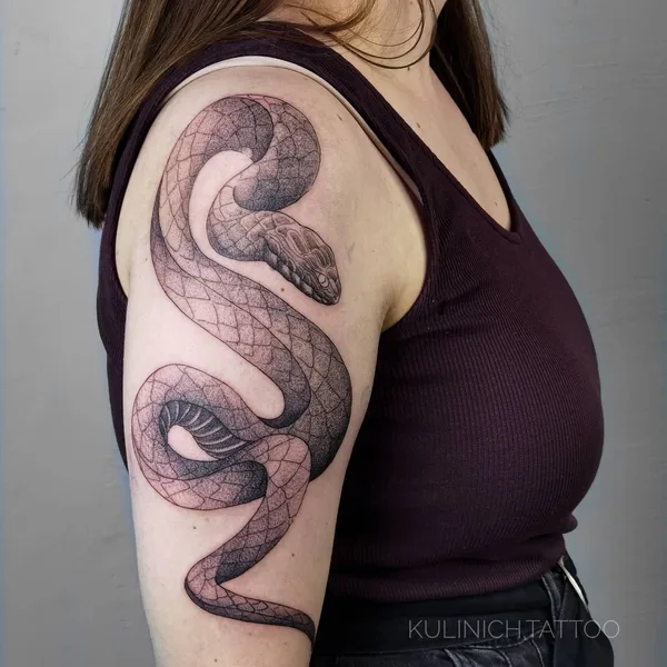 Graphic tattoo by Кулинич Тату  in Воронеж
