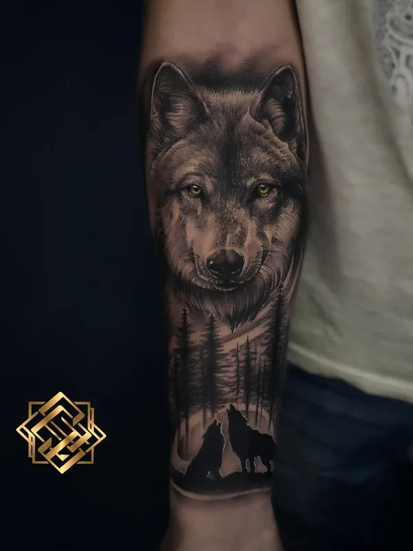 black and grey realism Tatuaggio su forearm #49320 | Tatuatore Вячеслав Елкин