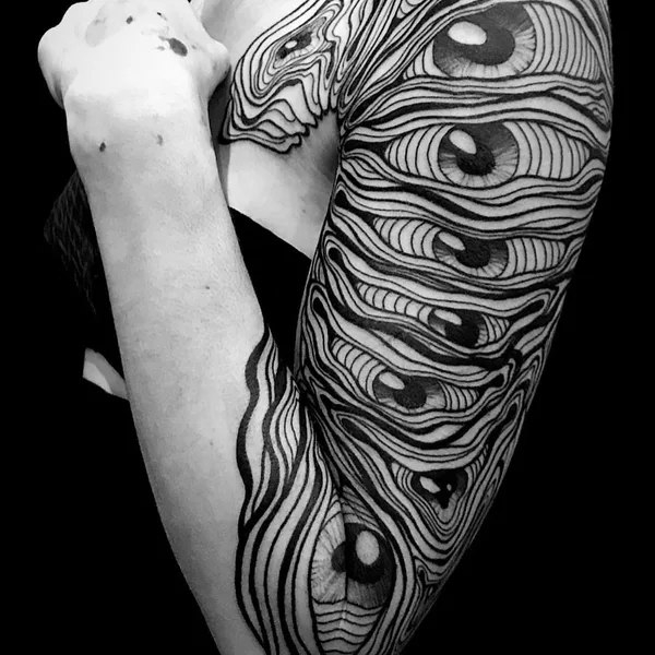 freehand tattoo by Veks Van Hillik in Toulouse