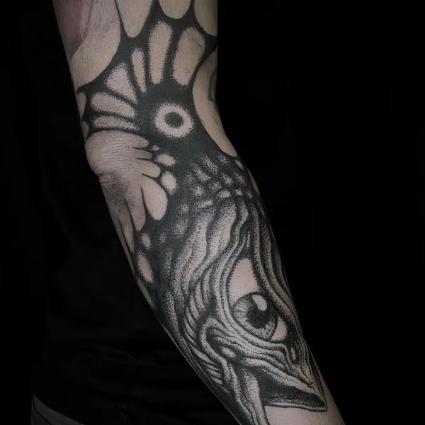 freehand tattoo by Veks Van Hillik in Toulouse
