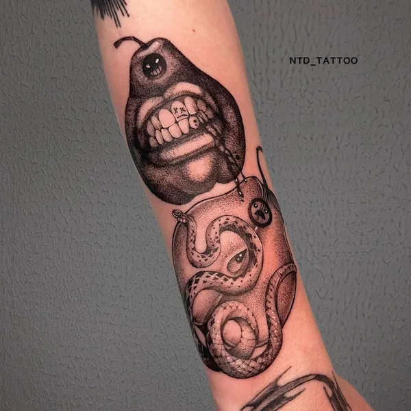 Graphic tattoo by ntd_tattoo in Richmond