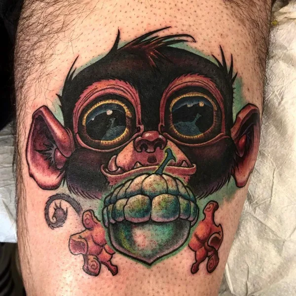 Нью Скул tattoo by Jesse Smith in Richmond