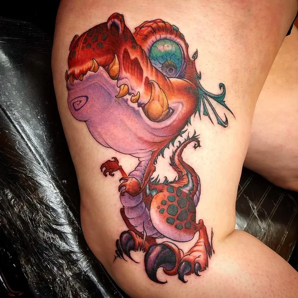 Нью Скул tattoo by Jesse Smith in Richmond
