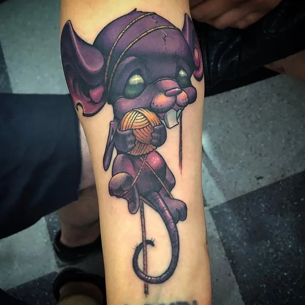 Нью Скул tattoo by Jesse Smith in Richmond