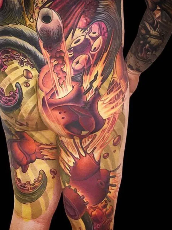 color biomechanical Tatuaggio su full body #63693 | Tatuatore Jesse Smith