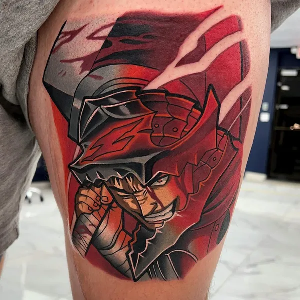 New School tattoo by Amy Lynn Colson in Little Rock