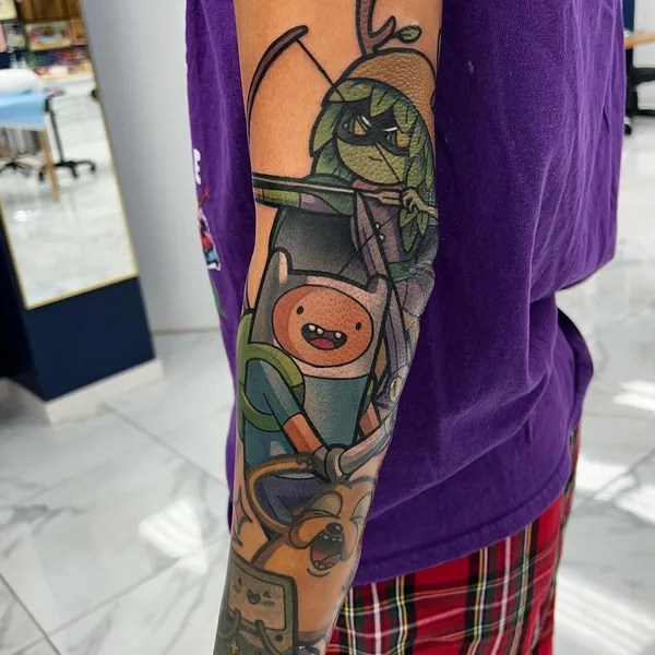 New School tattoo by Amy Lynn Colson in Little Rock
