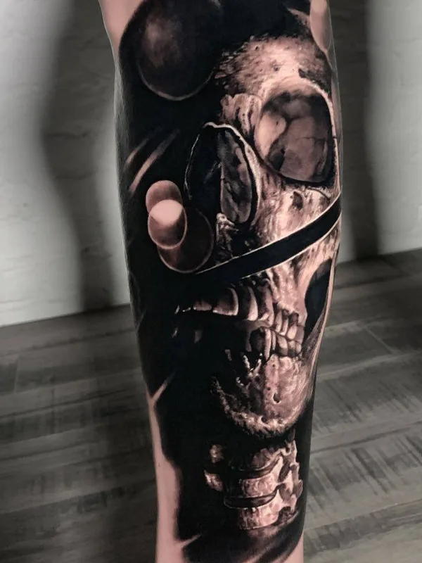 Portrait tattoo by Michael Perry in Milwaukee