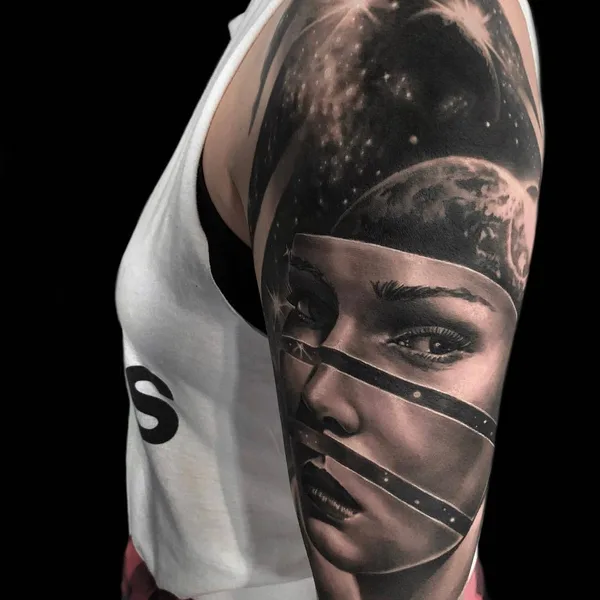 Портретная tattoo by Michael Perry in Milwaukee