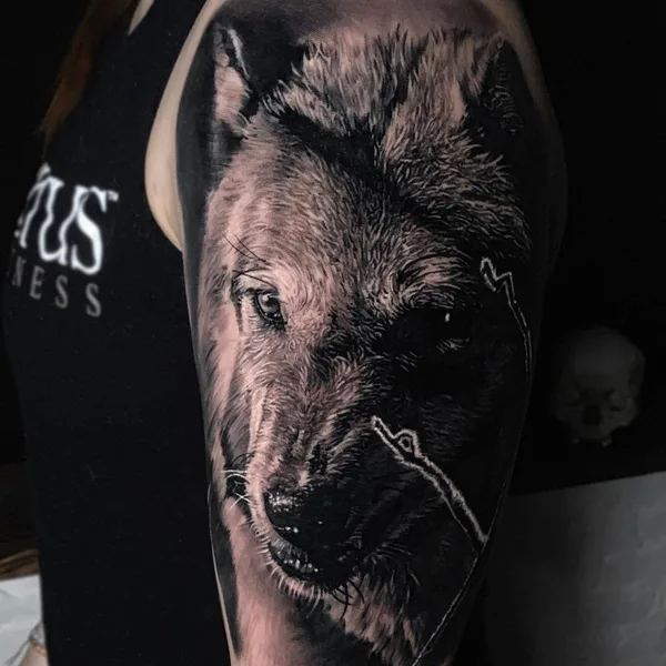 Портретная tattoo by Michael Perry in Milwaukee