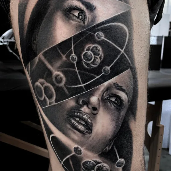 Портретная tattoo by Michael Perry in Milwaukee