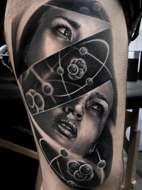 Portrait tattoo by Michael Perry in Milwaukee