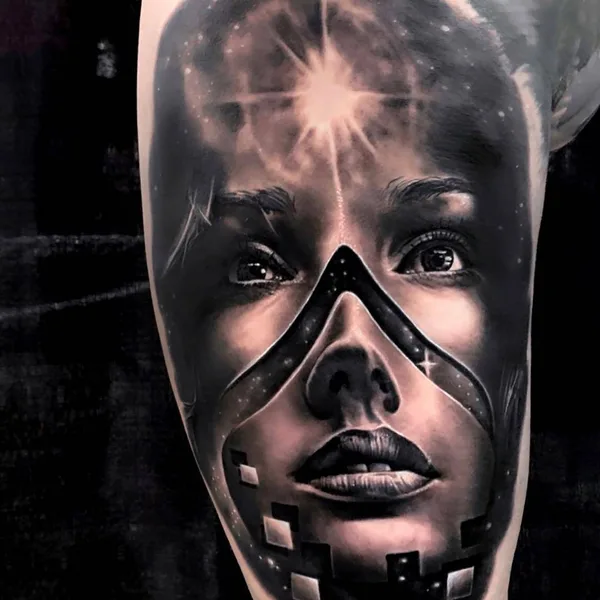 Портретная tattoo by Michael Perry in Milwaukee