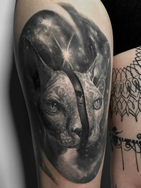 Portrait tattoo by Michael Perry in Milwaukee