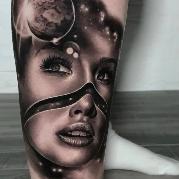 Портретная tattoo by Michael Perry in Milwaukee