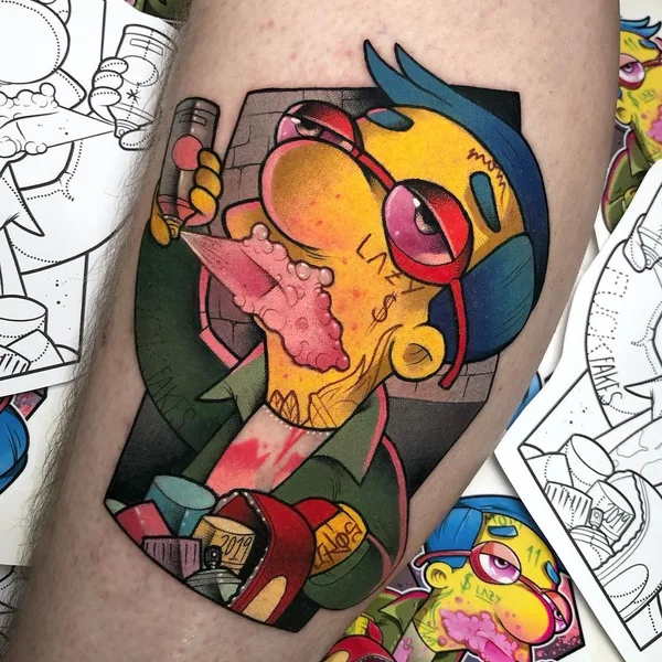 Neo Traditional tattoo by Yeray Perez in Barcelona