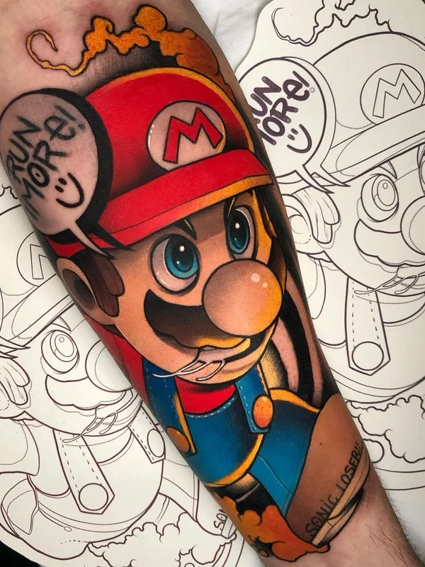 color cartoon Tatuaggio su forearm #39360 | Tatuatore Yeray Perez