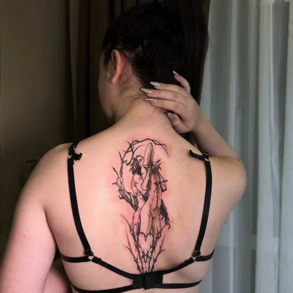 Graphic tattoo by Дмитрий Makabr in Волгоград