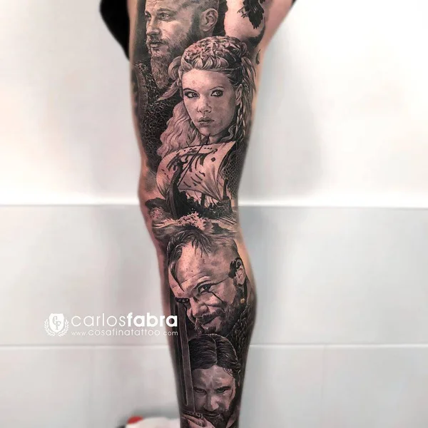 Author's Style tattoo by Carlos Fabra in Barcelona