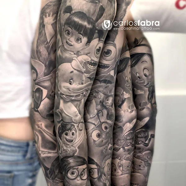 Author's Style tattoo by Carlos Fabra in Barcelona