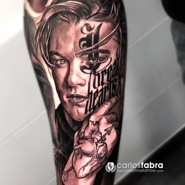 Author's Style tattoo by Carlos Fabra in Barcelona