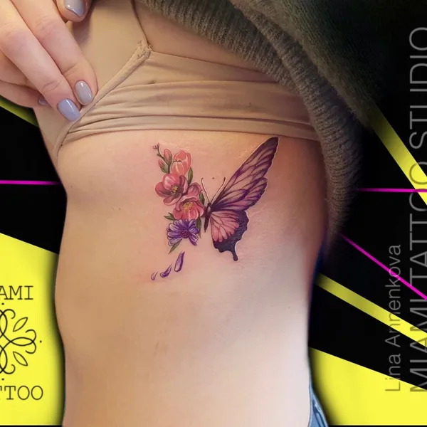 Watercolor tattoo by Lina Annenkova  in Gdańsk