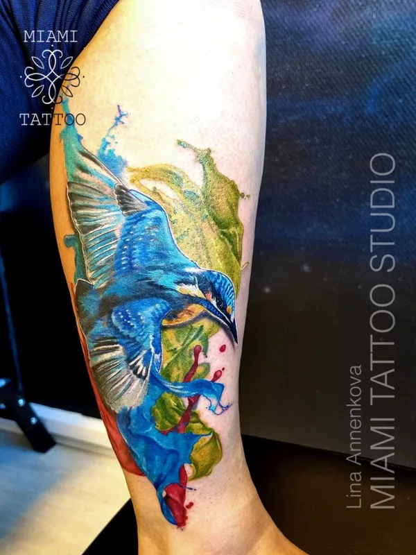 Watercolor tattoo by Lina Annenkova  in Gdańsk