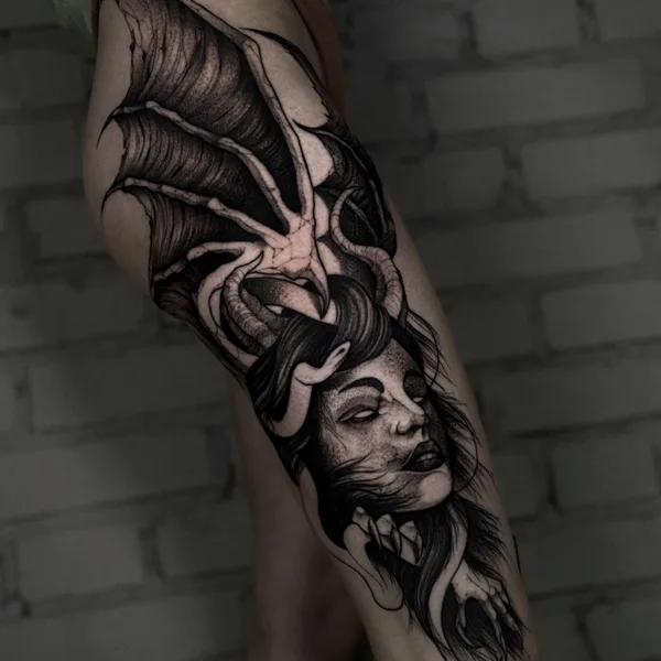 Black tattoo by Илья Васильев (everblack_ink)
