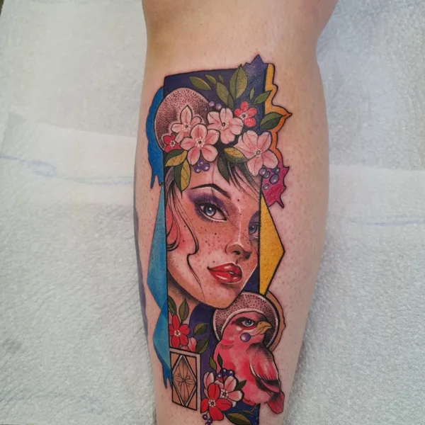 Abstract tattoo by Mariya Yolova
