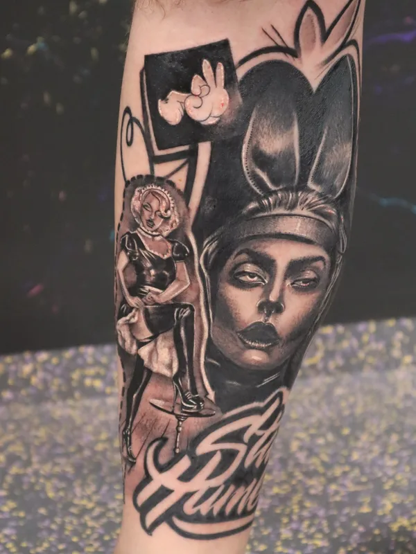 black and grey black and grey tattoo on forearm #72692 | Tattoo Artist Mariya Yolova