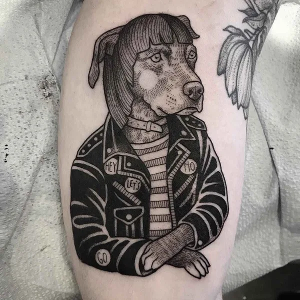 Дотворк tattoo by Susanne Suflanda Konig in Hamburg