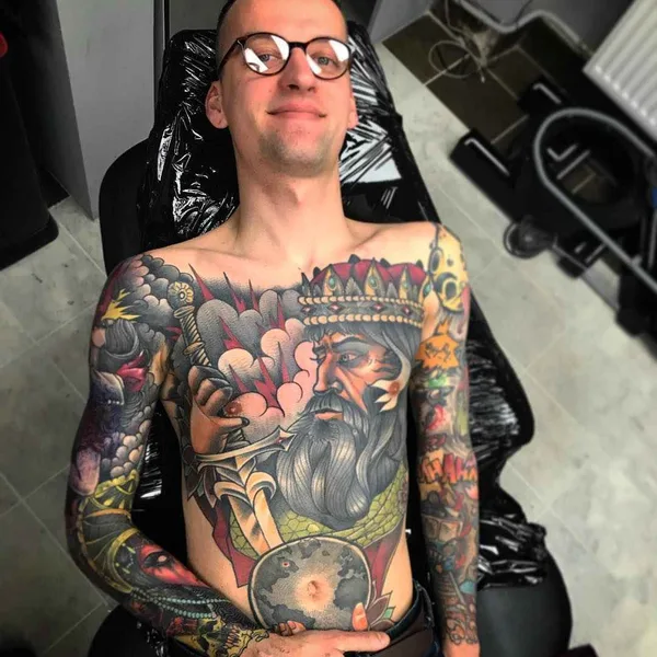 Нео традиционная tattoo by Bartosz Panas in Warszawa