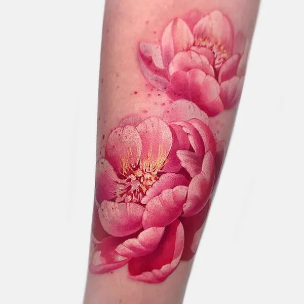 Botanical tattoo by Janice Bao Bao in Toronto