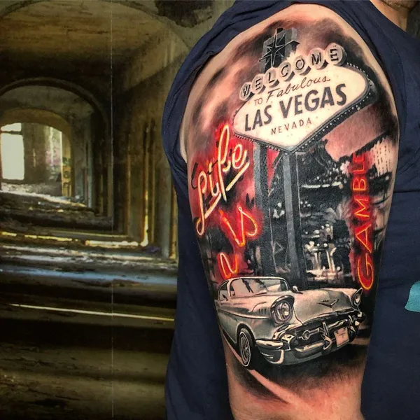 Surrealism tattoo by Christos Zorbas