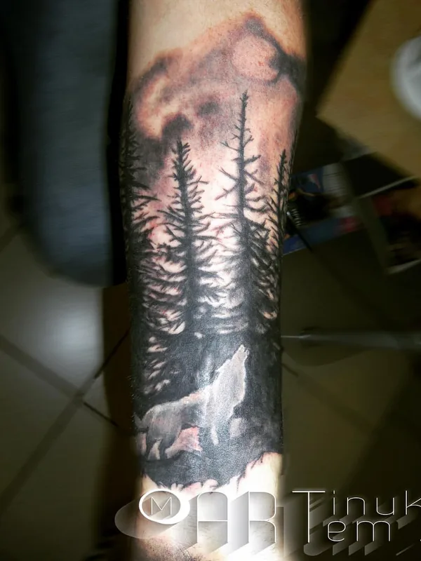 black and grey black and grey татуировка на forearm #32346 | Тату мастер Артем мартынюк
