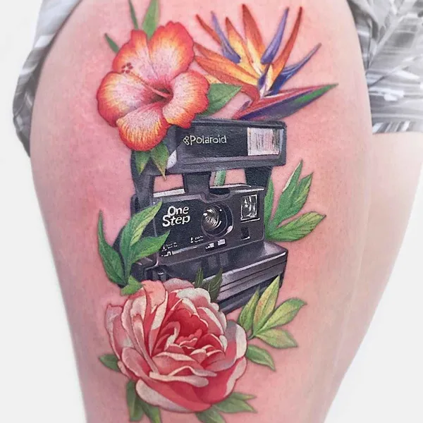 Botanical tattoo by Janice Bao Bao in Toronto