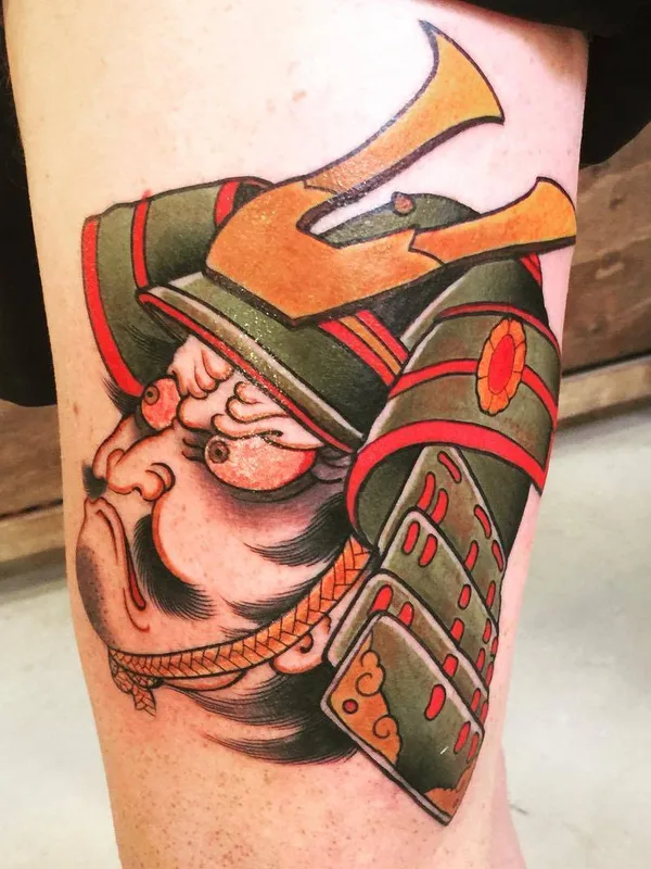 color japanese татуировка на thigh #22738 | Тату мастер Ami James