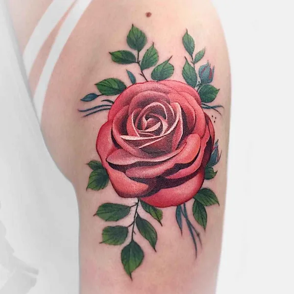Botanical tattoo by Janice Bao Bao in Toronto