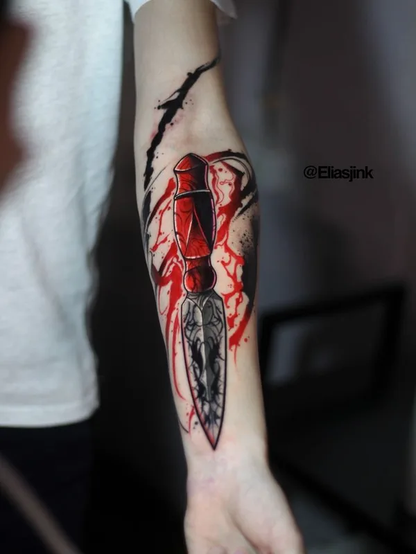 color illustrative Tatuaggio su forearm #37607 | Tatuatore Илья Черник