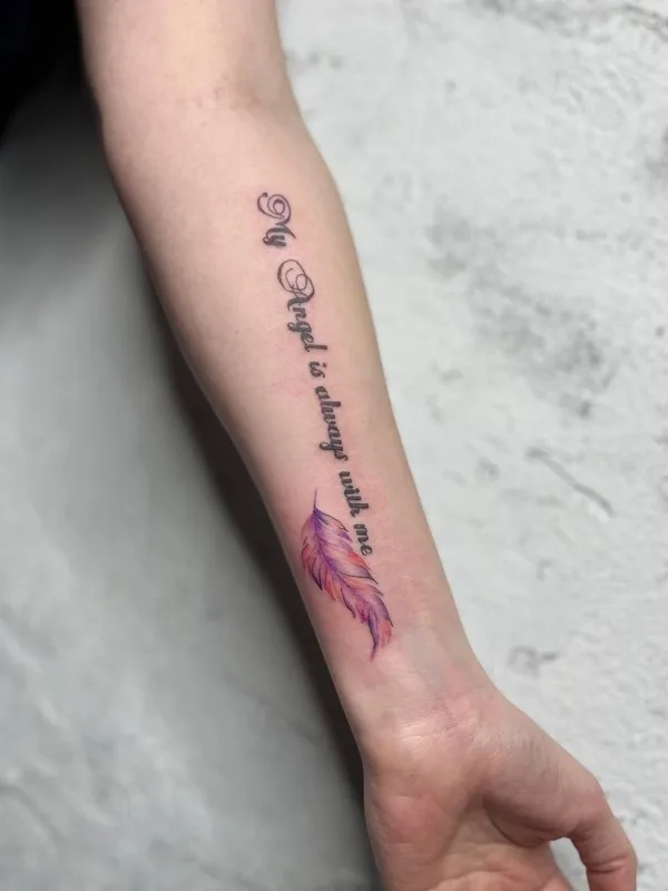 female color fineline татуировка на forearm #74207 | Тату мастер Ксения Вахромеева 