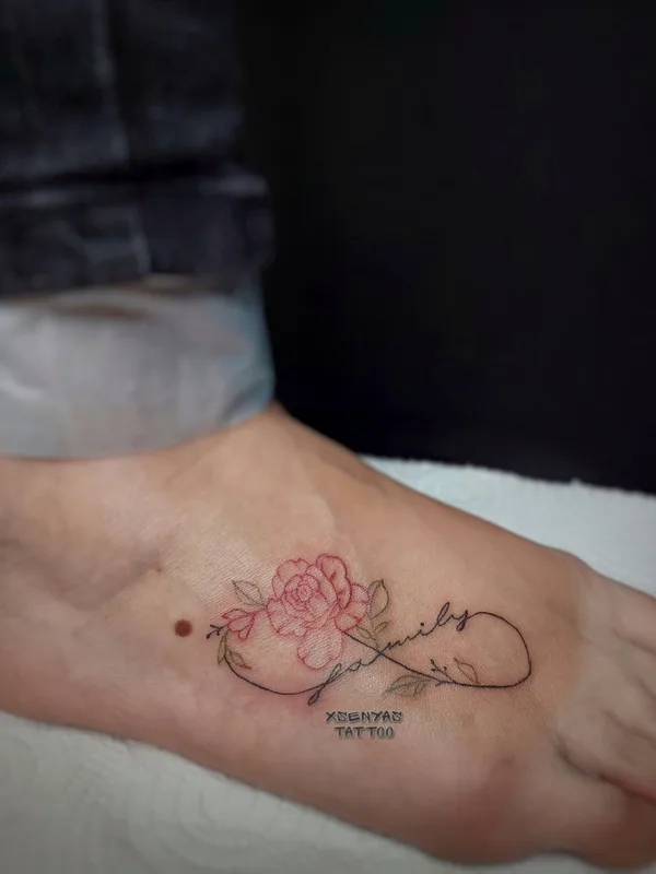 color fineline татуировка на foot #74203 | Тату мастер Ксения Вахромеева 