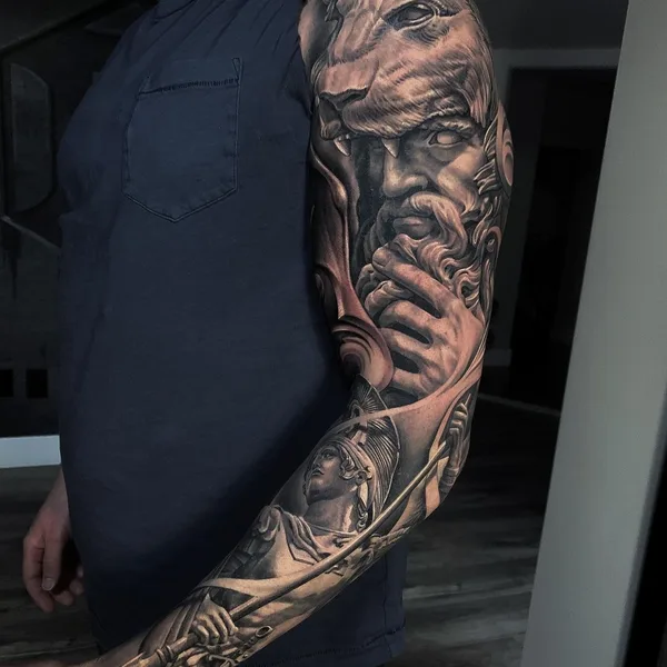Realism tattoo by Greg Nicholson in Langley